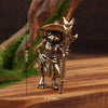 Brass Frog Figurine – Desktop & Home Decor Ornament