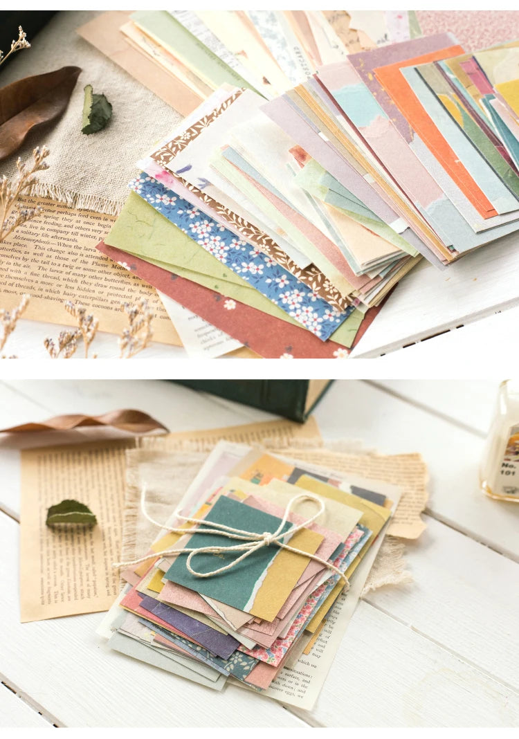 60pcs Vintage Collage Scrapbooking Paper