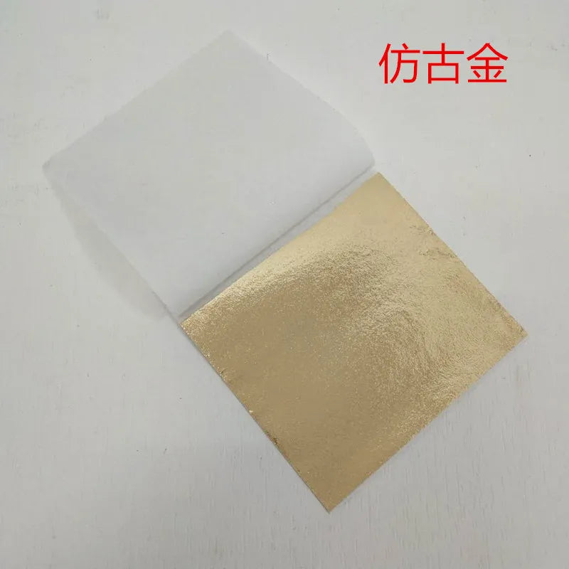 Gold & Silver Leaf Foil Sheets – 100pcs DIY Craft & Nail Art