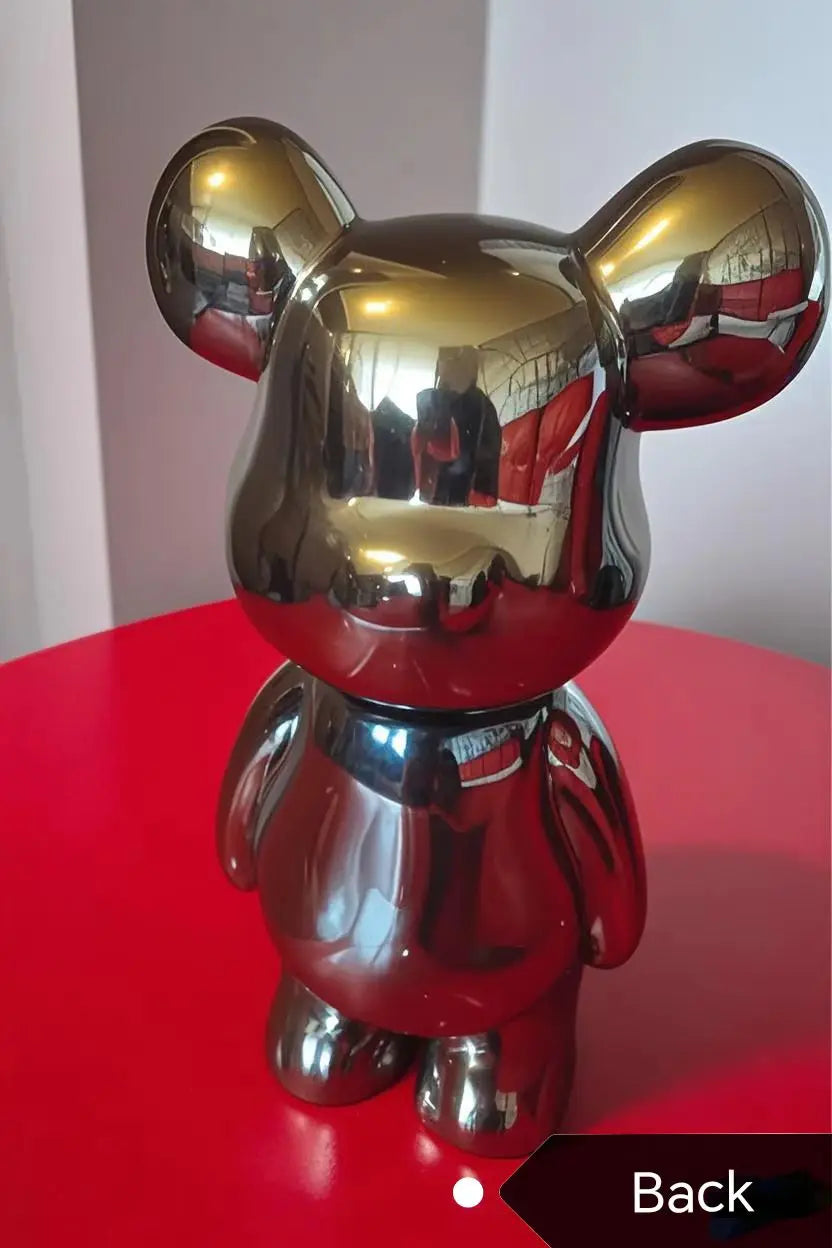 Aesthetic Teddy Bear Ceramic Statue