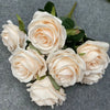 9-Head Diamond Rose Bouquet – European Artificial Flowers for Home & Wedding