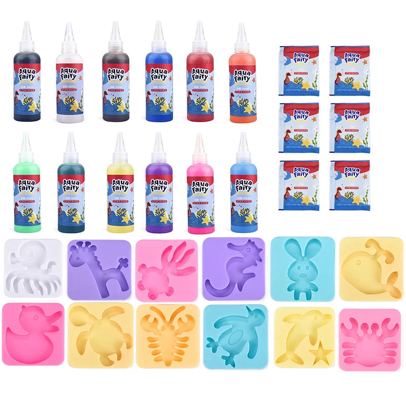 Kids DIY Craft & Origami Painting Kit – Magic Water Elves Set