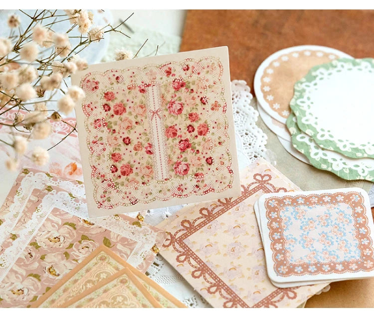 100Pcs Vintage Writable Notes – DIY Journal & Scrapbooking Paper