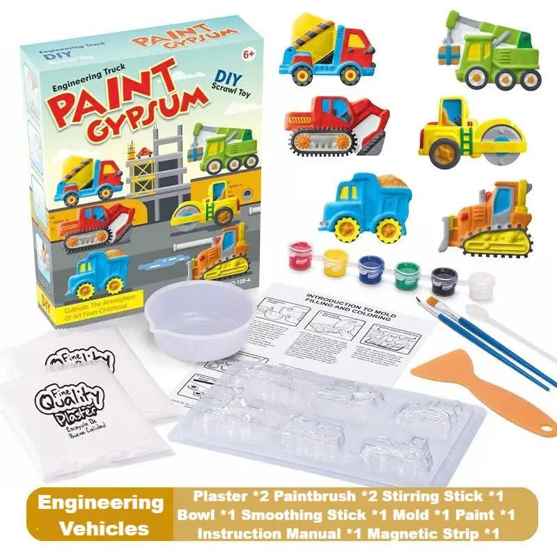 Handmade DIY Plaster Doll Painting Craft Kit for Kids