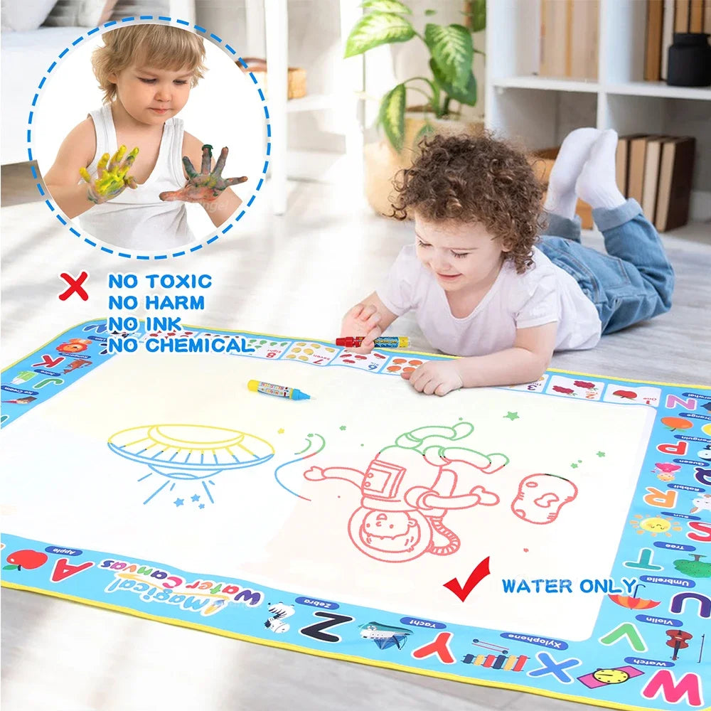 Magic Water Drawing Mat – Reusable Doodle Painting Board for Kids