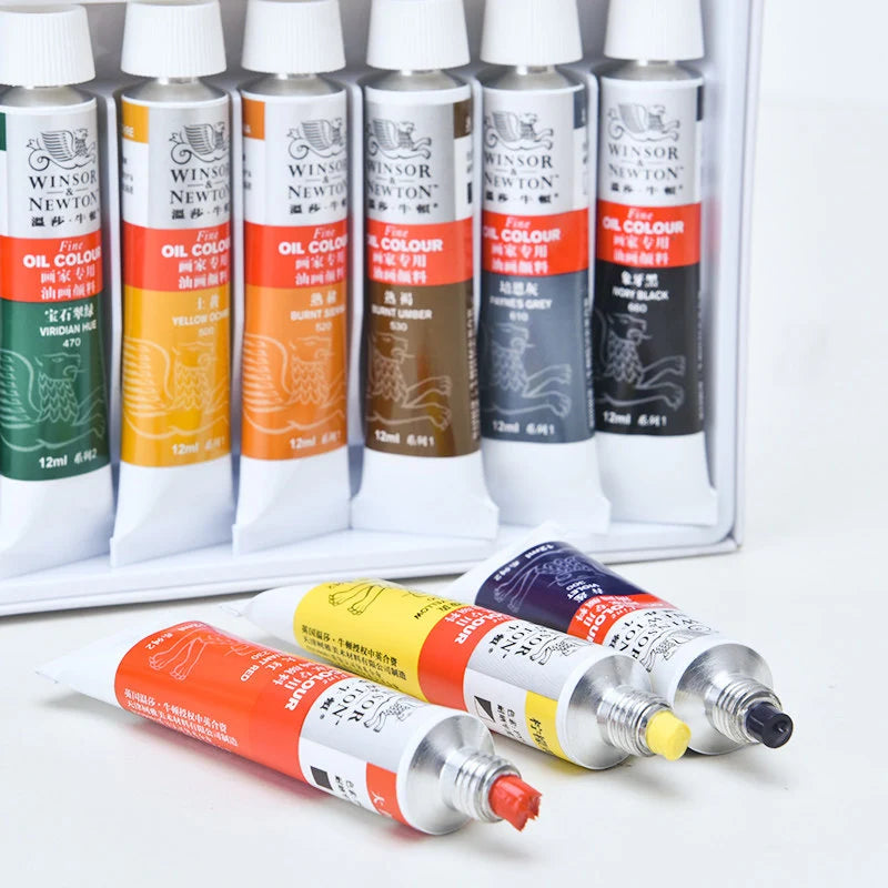 Winsor & Newton Oil Paint Set with Brushes & Palette
