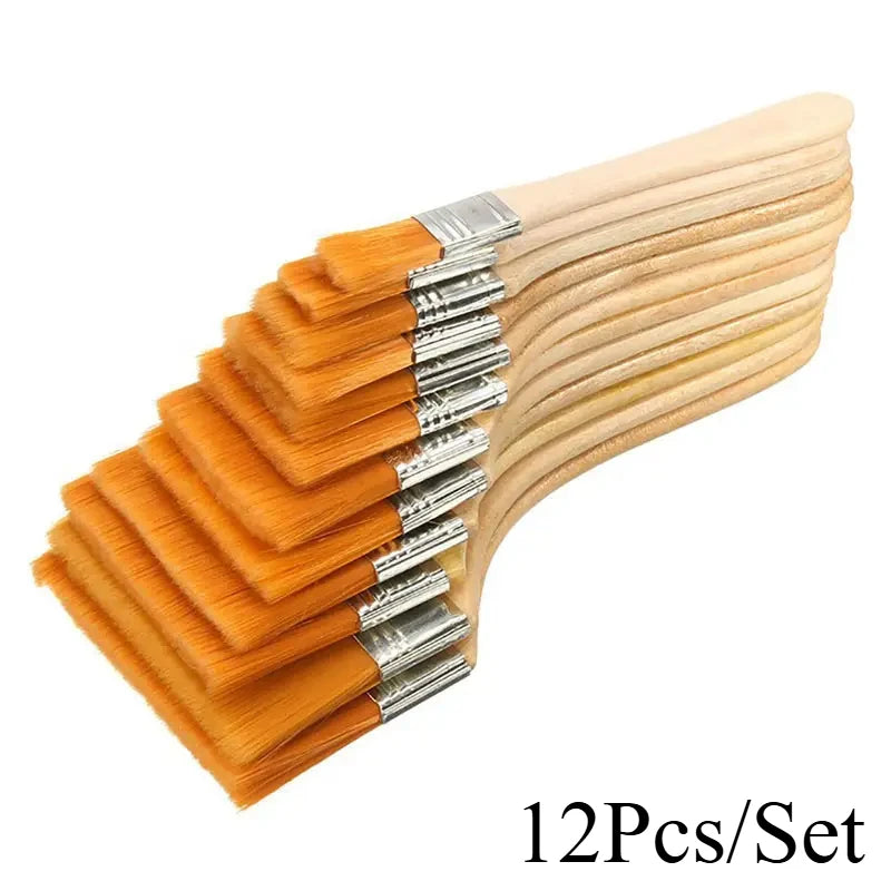 12pcs Memory Nylon Paint Brush Set