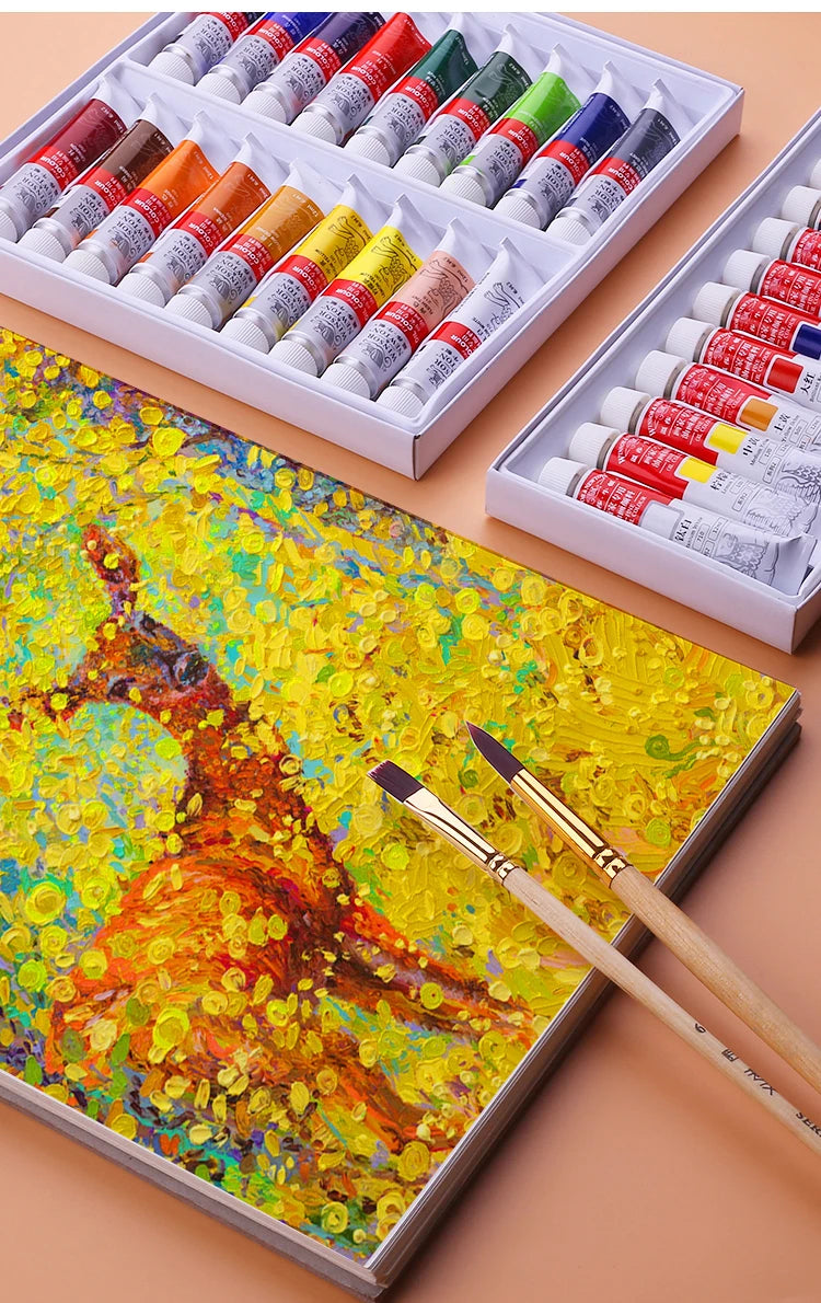 Winsor & Newton Oil Paint Set with Brushes & Palette