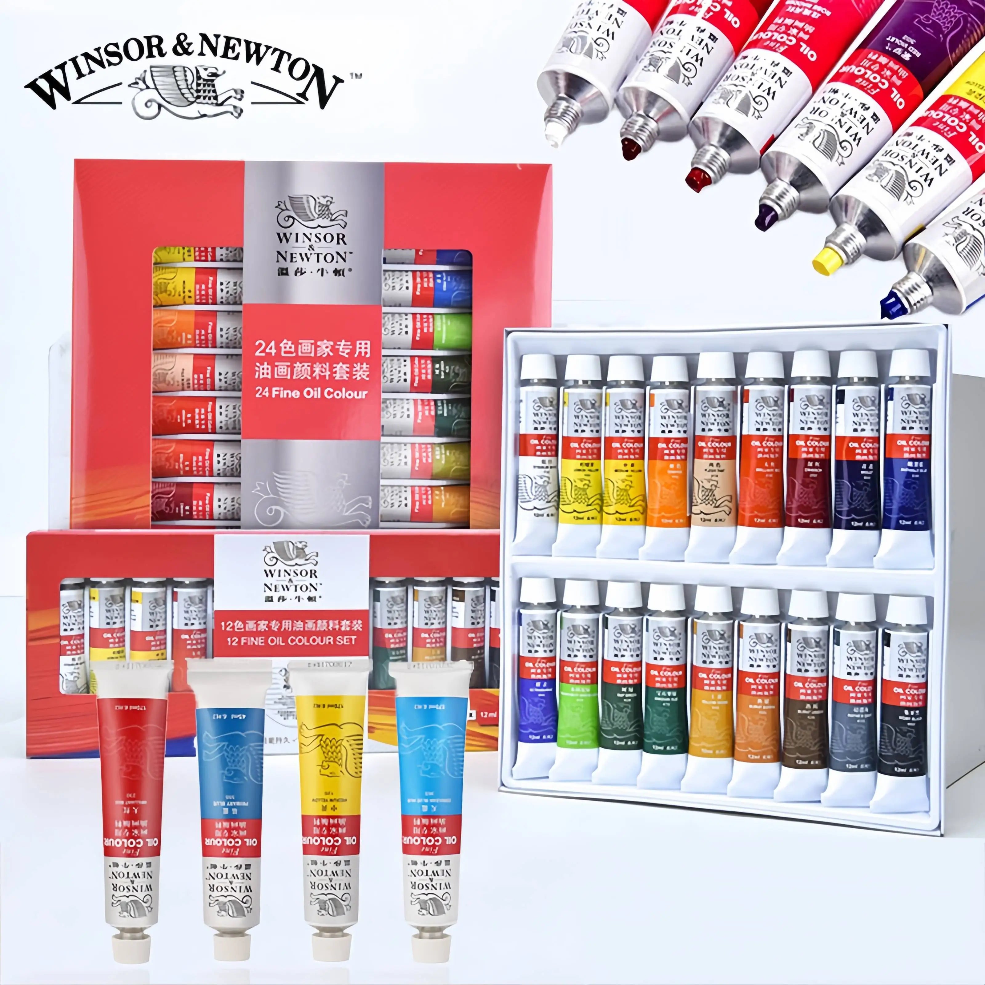 Winsor & Newton Oil Paint Set with Brushes & Palette