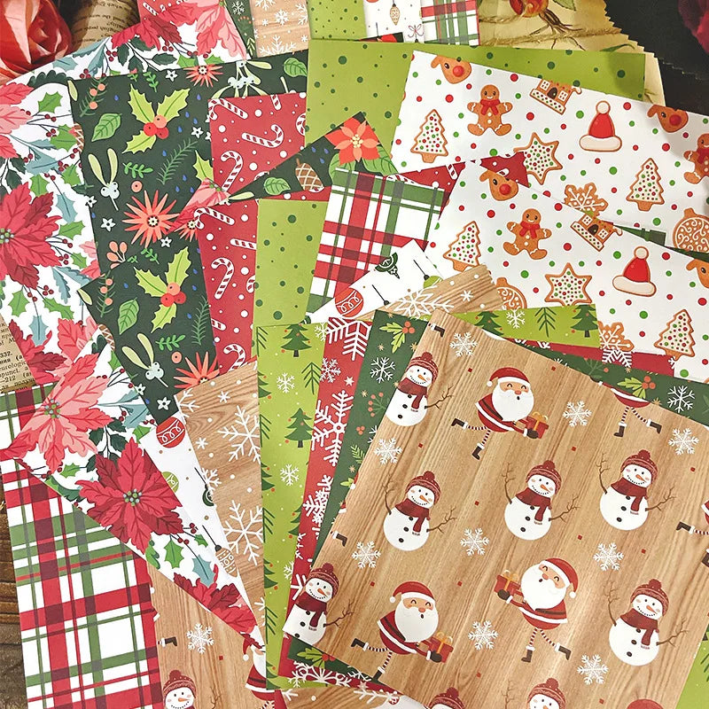 12-Sheet Christmas Scrapbooking Paper