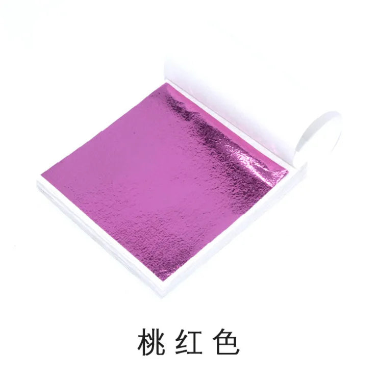 Gold & Silver Leaf Foil Sheets – 100pcs DIY Craft & Nail Art