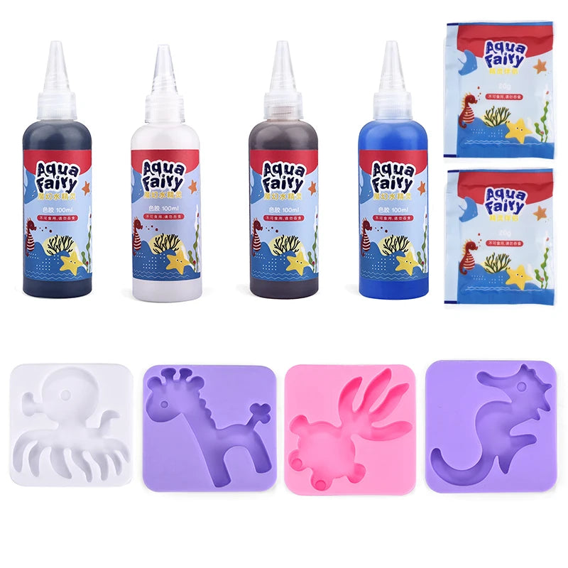 Kids DIY Craft & Origami Painting Kit – Magic Water Elves Set