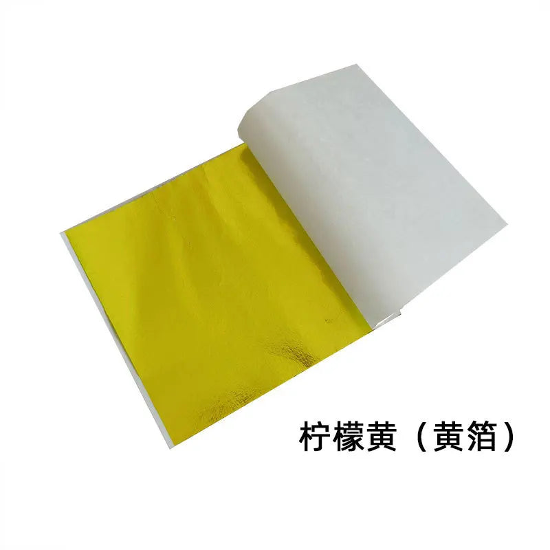 Gold & Silver Leaf Foil Sheets – 100pcs DIY Craft & Nail Art