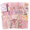 JIANQI 100pcs Vintage Floral Scrapbooking Paper
