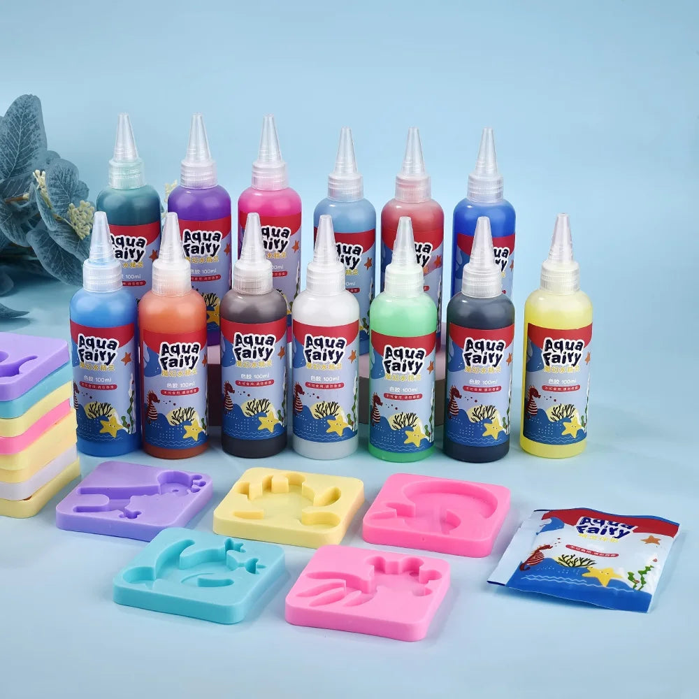 Kids DIY Craft & Origami Painting Kit – Magic Water Elves Set