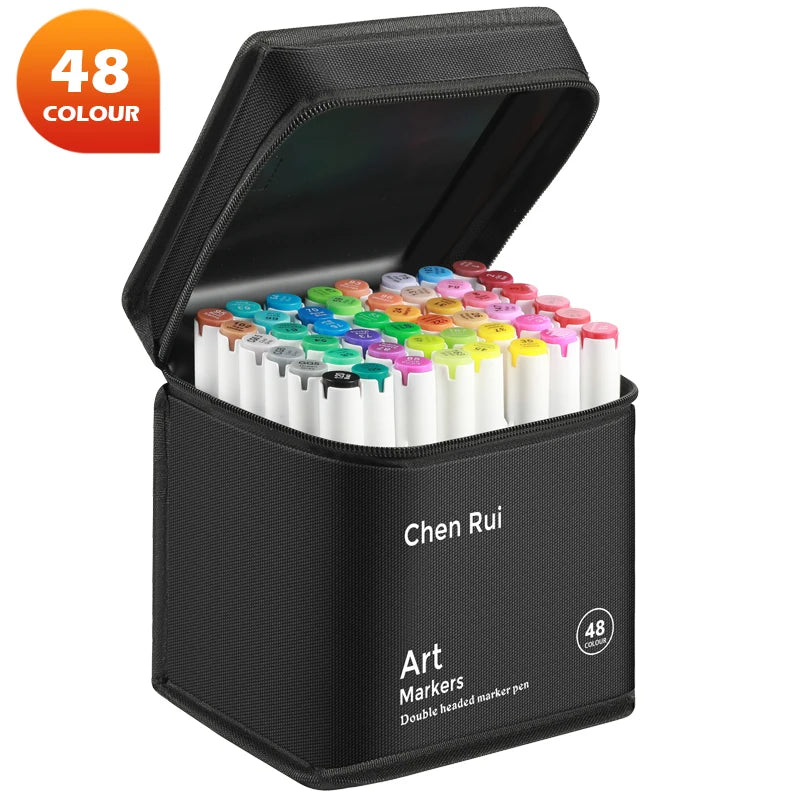 Professional Dual Tip Alcohol Art Marker Set