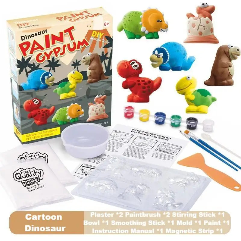 Handmade DIY Plaster Doll Painting Craft Kit for Kids