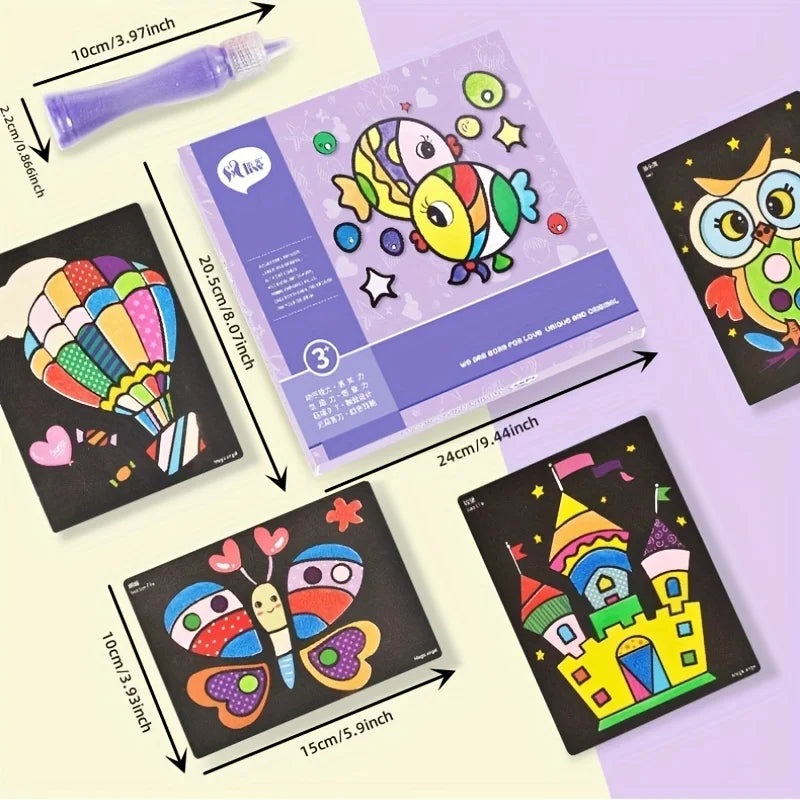 Children’s Sand Painting Set – DIY Colored Sand Art Toys