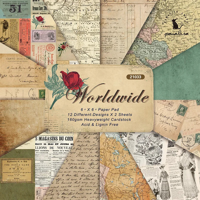 12-Sheet Christmas Scrapbooking Paper