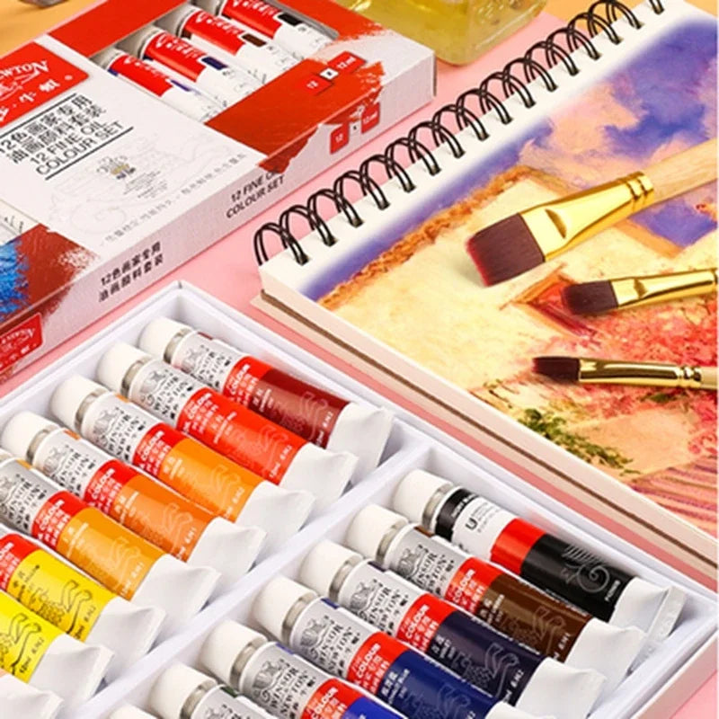 Winsor & Newton Oil Paint Set with Brushes & Palette
