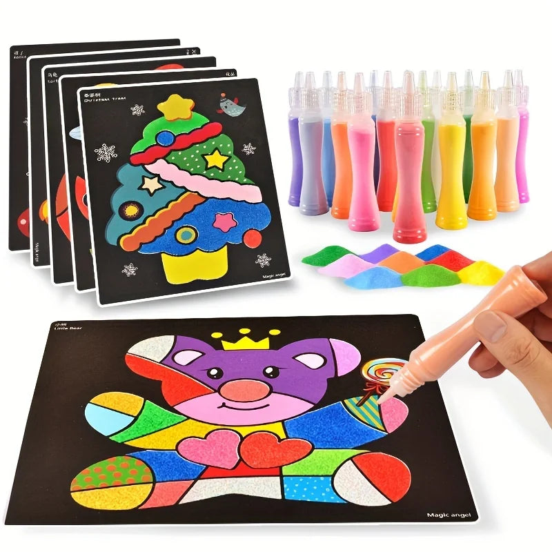 Children’s Sand Painting Set – DIY Colored Sand Art Toys