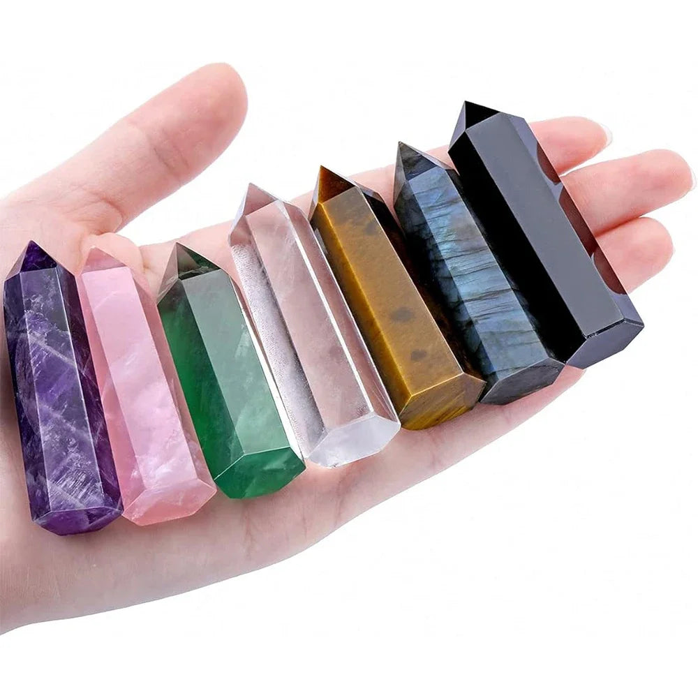 Natural Single-Point Crystal Column