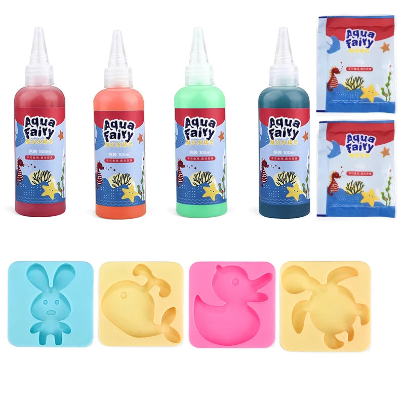 Kids DIY Craft & Origami Painting Kit – Magic Water Elves Set