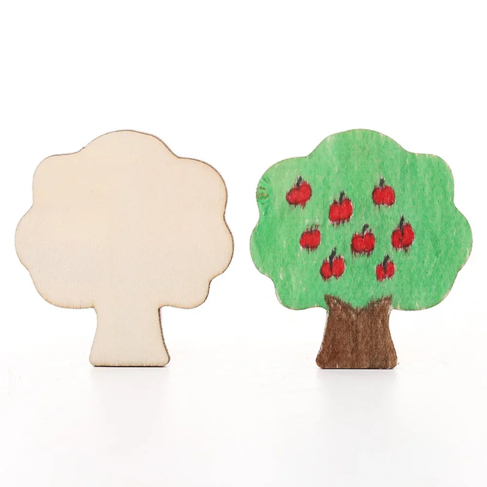 Montessori DIY Painting Stencils – Wooden Educational Craft Toy for Kids
