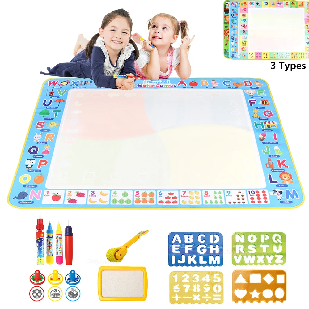 Magic Water Drawing Mat – Reusable Doodle Painting Board for Kids