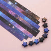 Colorful Folding Origami Stars – Paper Strips for DIY Decor