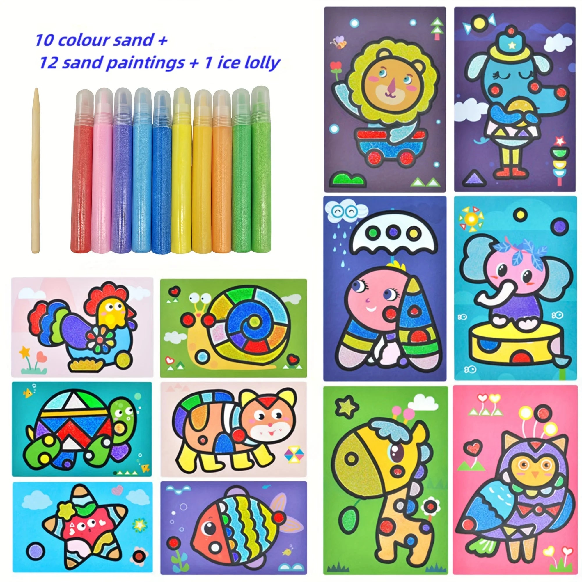Children’s Sand Painting Set – DIY Colored Sand Art Toys
