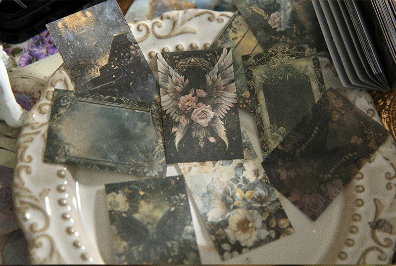 100pcs Retro Aesthetic Scrapbooking Paper – DIY Journaling & Vintage Decor