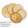 Natural Pine Wood Slices – Round Unfinished Craft Discs with Bark
