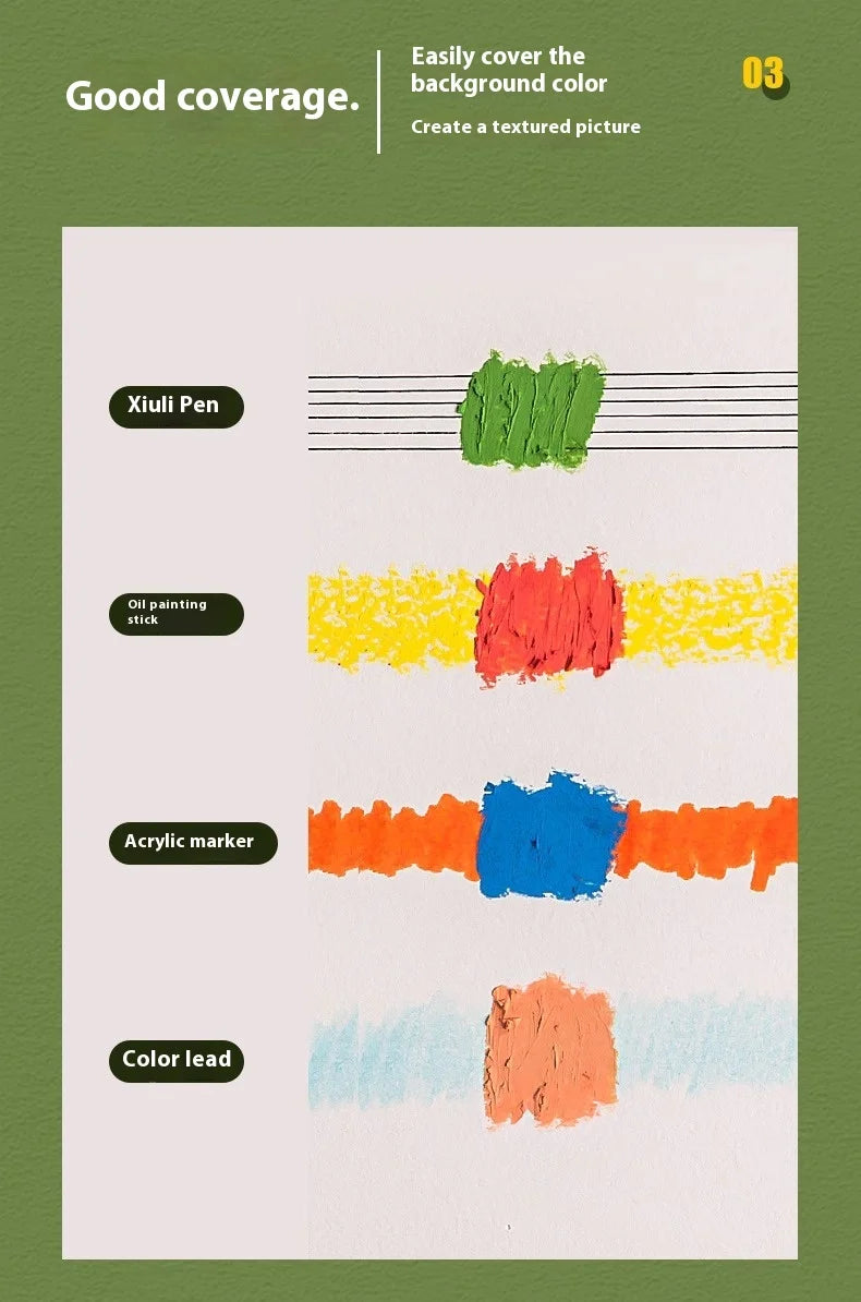 Delgreen Oil Pastel Set – 24/36/48/72 Colors for Art & Drawing