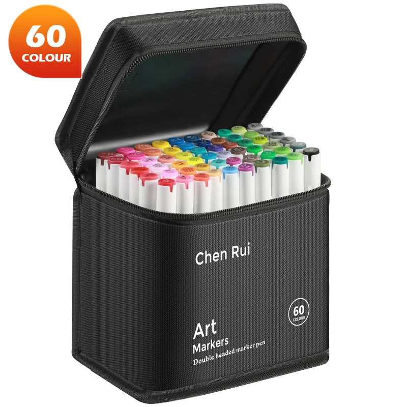 Professional Dual Tip Alcohol Art Marker Set