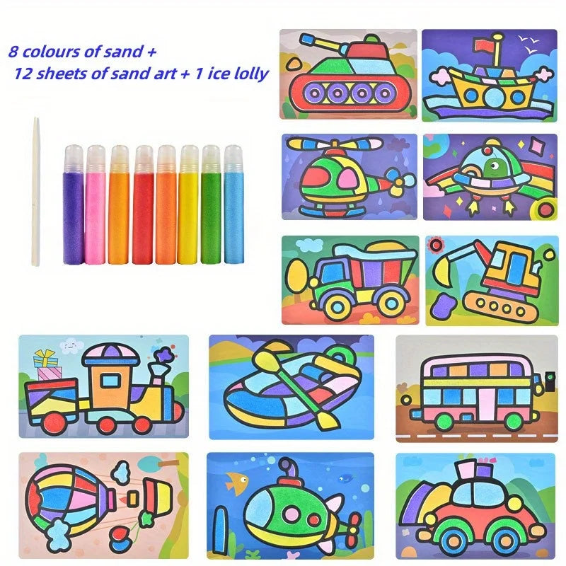 Children’s Sand Painting Set – DIY Colored Sand Art Toys