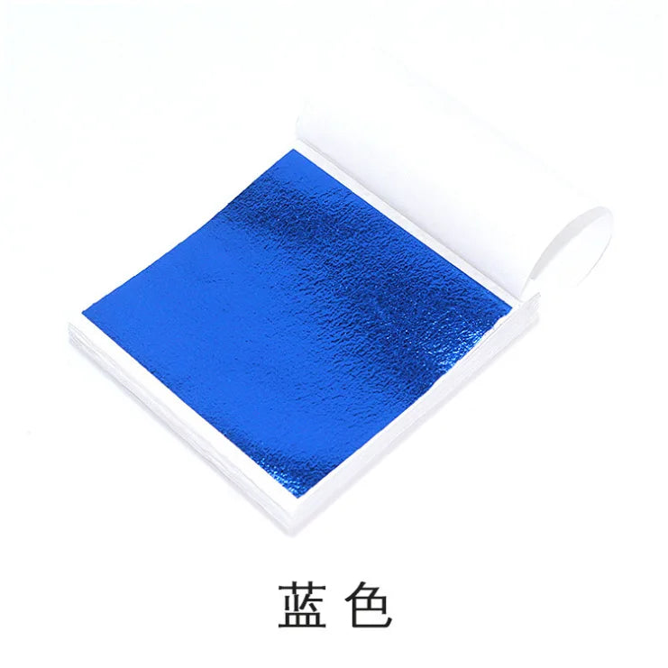 Gold & Silver Leaf Foil Sheets – 100pcs DIY Craft & Nail Art