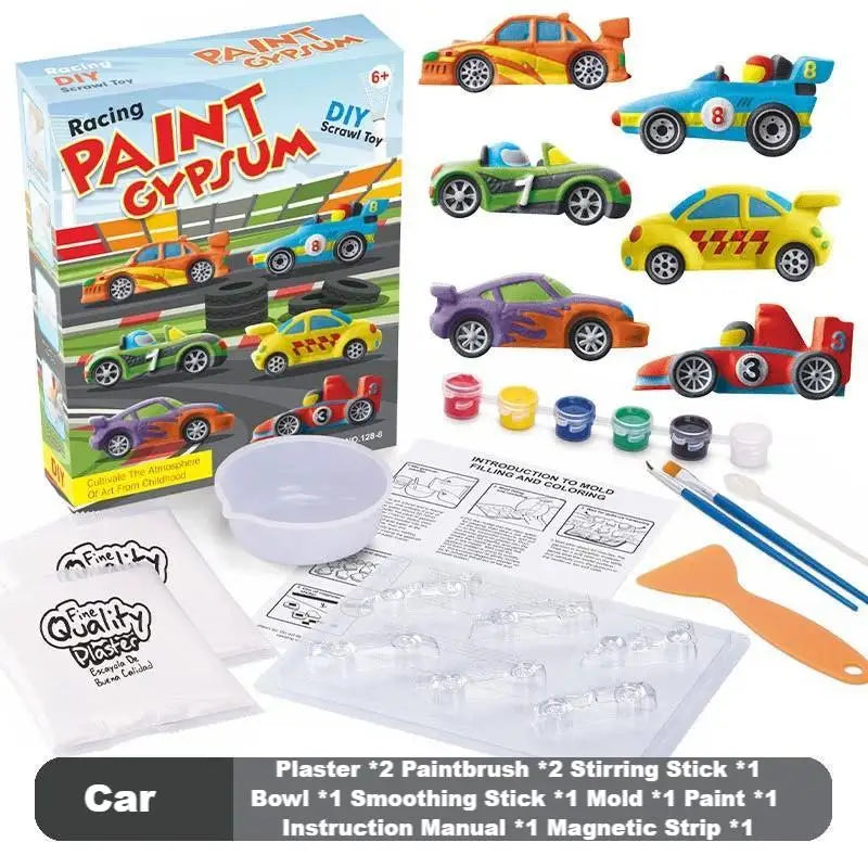 Handmade DIY Plaster Doll Painting Craft Kit for Kids