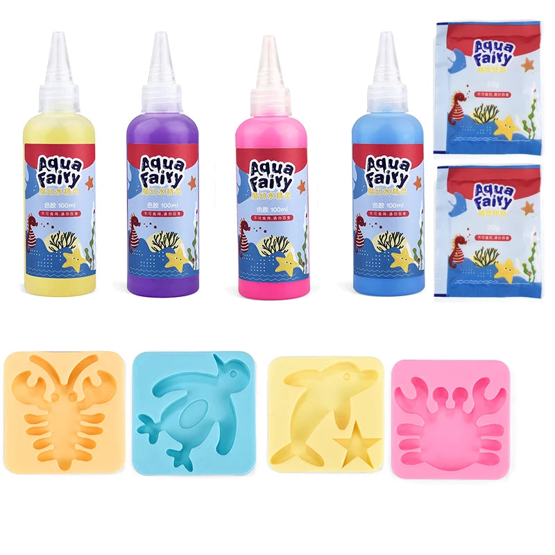 Kids DIY Craft & Origami Painting Kit – Magic Water Elves Set