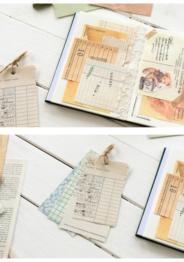 60pcs Vintage Collage Scrapbooking Paper