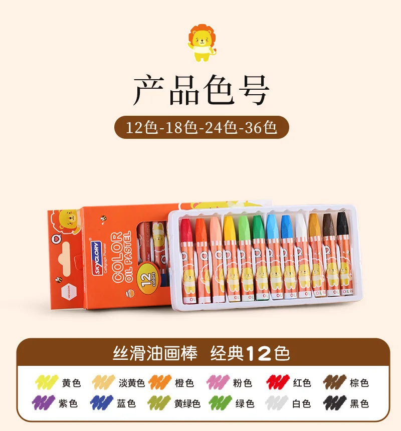 Washable Soft Oil Pastels