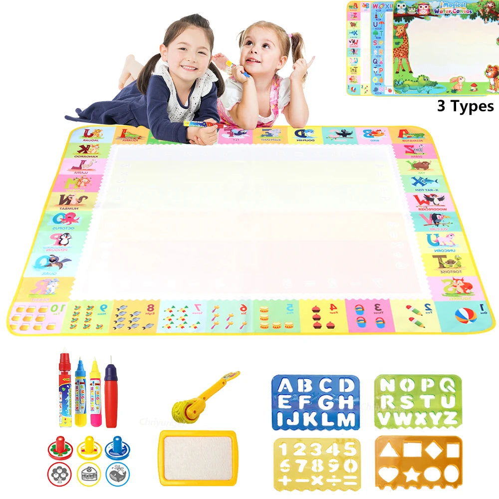 Magic Water Drawing Mat – Reusable Doodle Painting Board for Kids