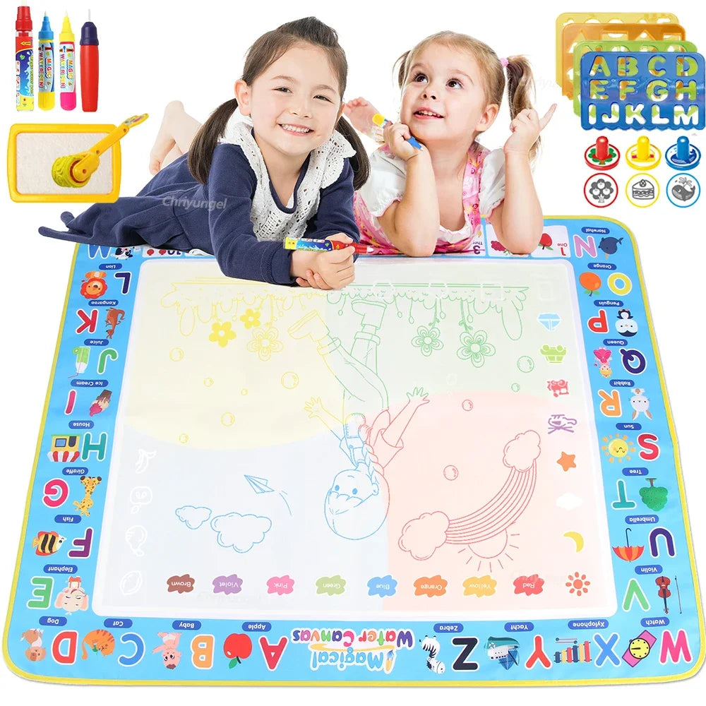 Magic Water Drawing Mat – Reusable Doodle Painting Board for Kids