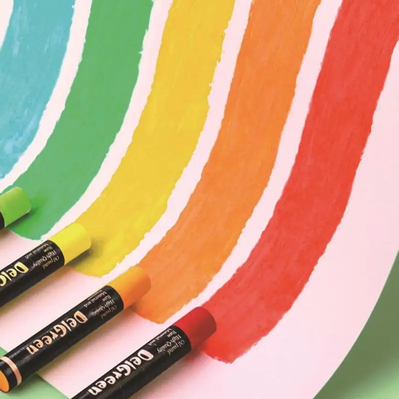 Delgreen Oil Pastel Set – 24/36/48/72 Colors for Art & Drawing