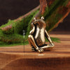 Brass Frog Figurine – Desktop & Home Decor Ornament