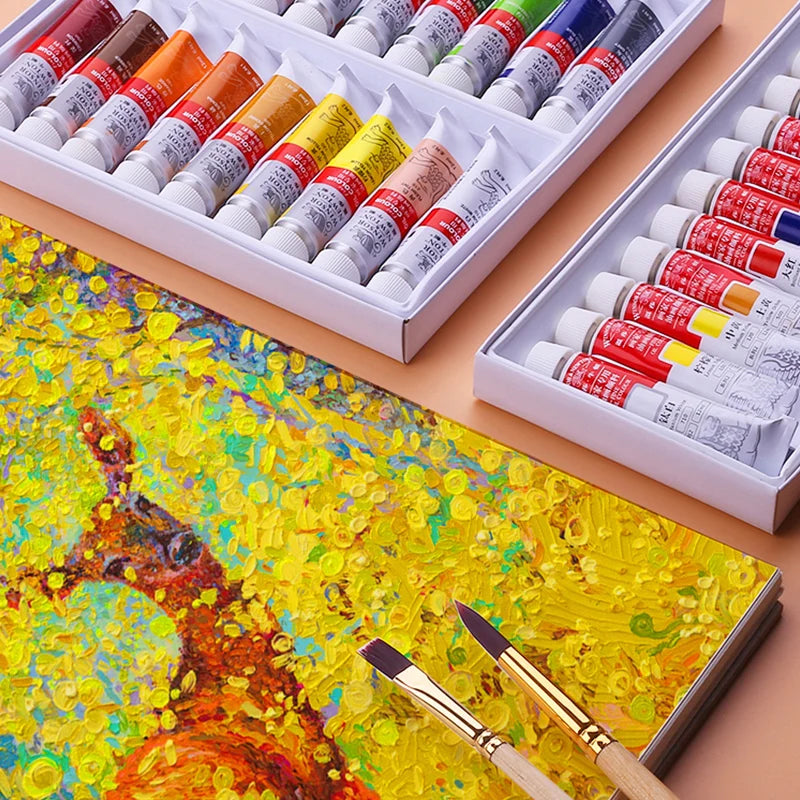 Winsor & Newton Oil Paint Set with Brushes & Palette
