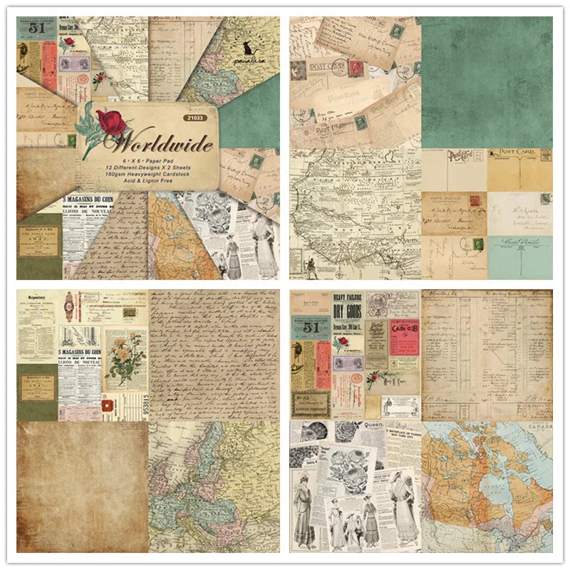 12-Sheet Christmas Scrapbooking Paper