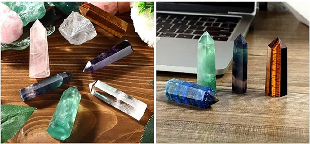 Natural Single-Point Crystal Column