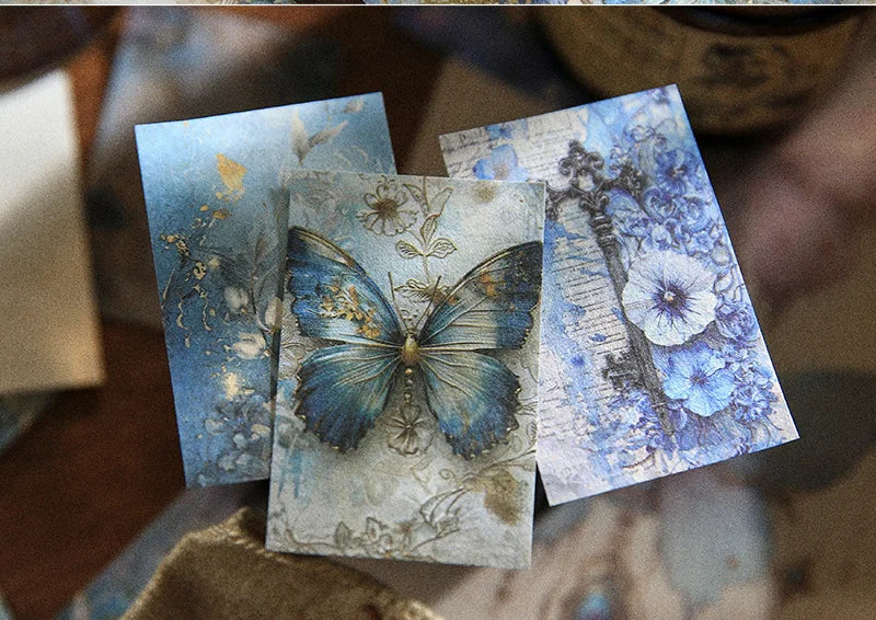 100pcs Retro Aesthetic Scrapbooking Paper – DIY Journaling & Vintage Decor