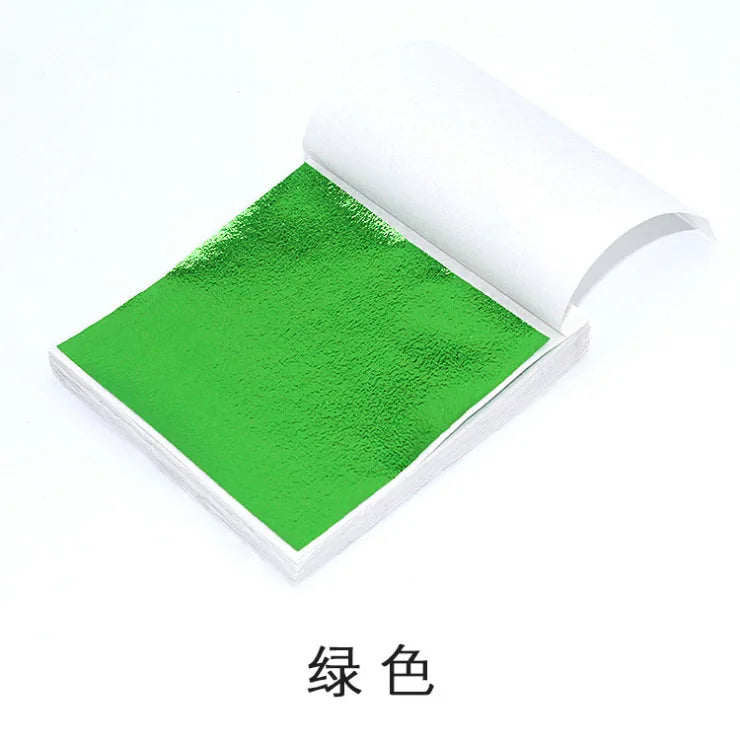 Gold & Silver Leaf Foil Sheets – 100pcs DIY Craft & Nail Art